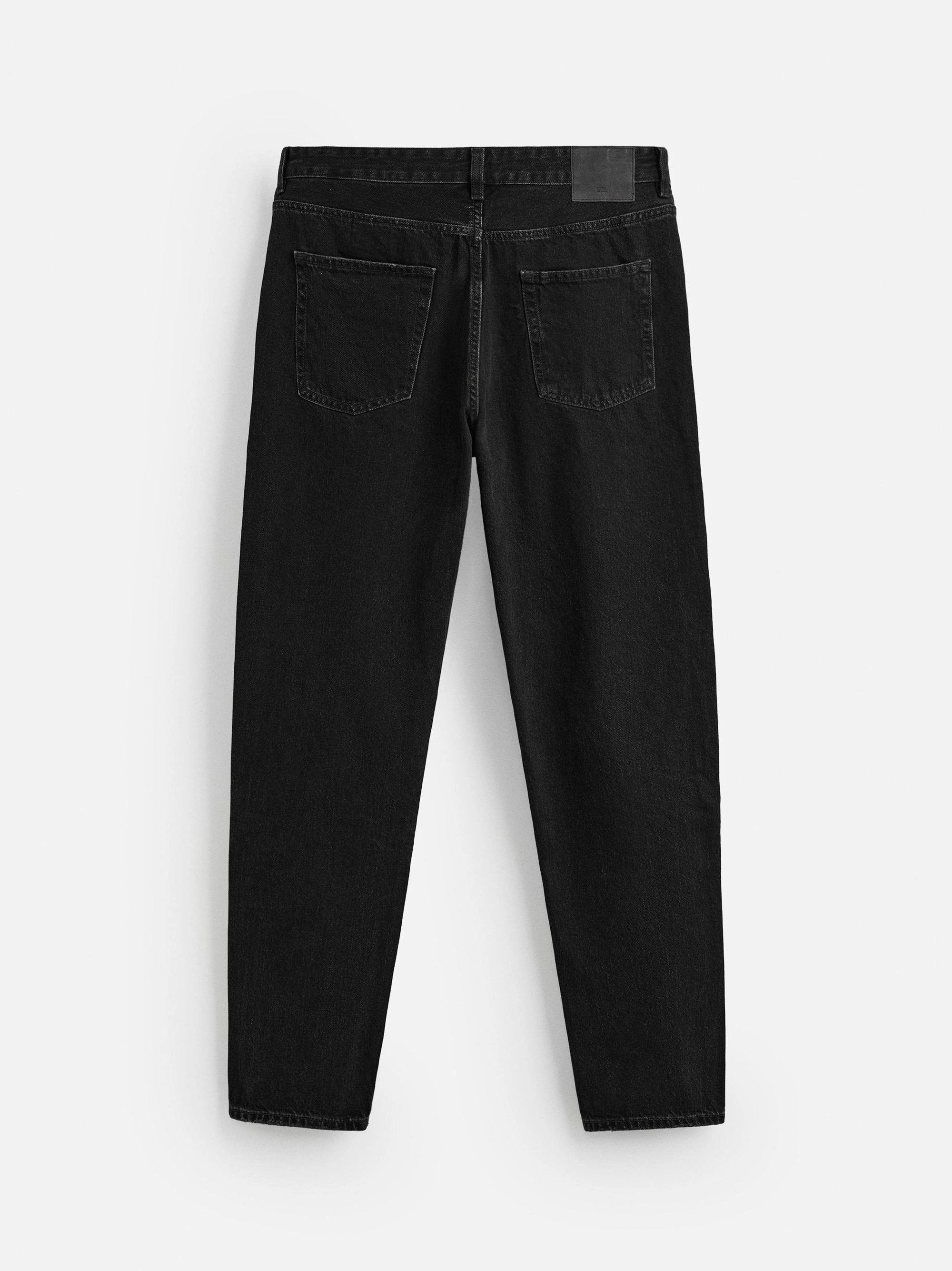 Men's Tapered Fit Blackish Jeans