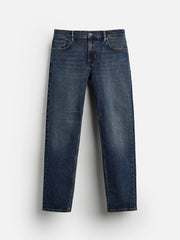 Men's Tapered Fit Dark Blue Jeans