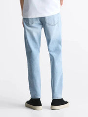 Men's Tapered Fit Light Blue Jeans