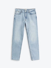 Men's Tapered Fit Light Blue Jeans