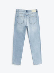 Men's Tapered Fit Light Blue Jeans