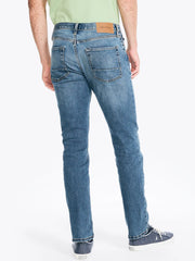 Men's Vintage Straight Stretch Light Blue Jeans