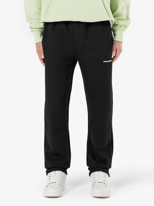 Men's Wide Structured Trousers - Black