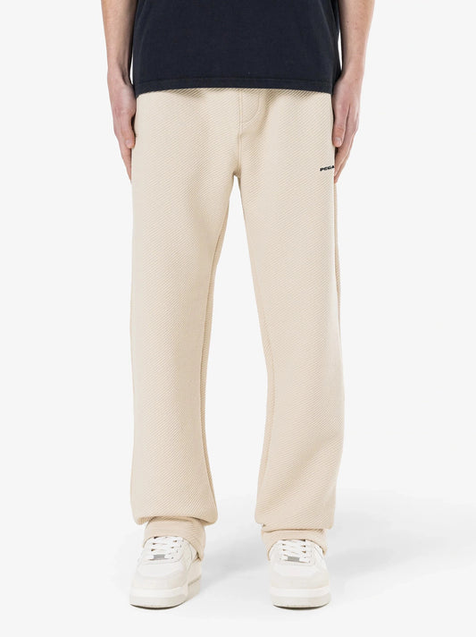 Men's Wide Structured Trousers - Skin