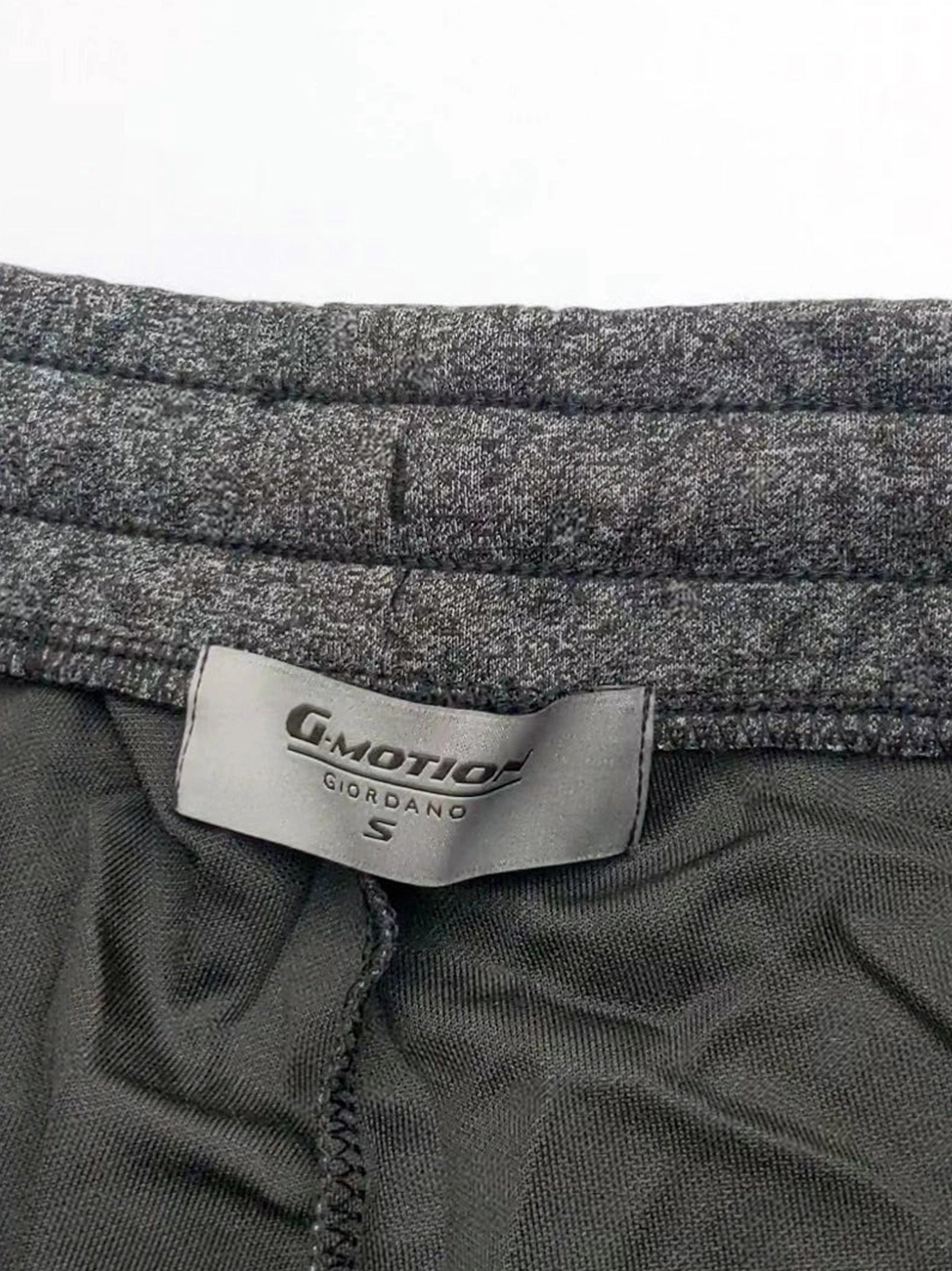 Men's Charcoal Gray Embroidery Logo Shorts