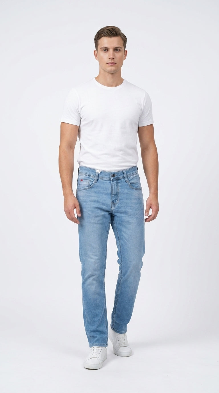 Mustang Men’s Oregon Siax Light Blue Jeans