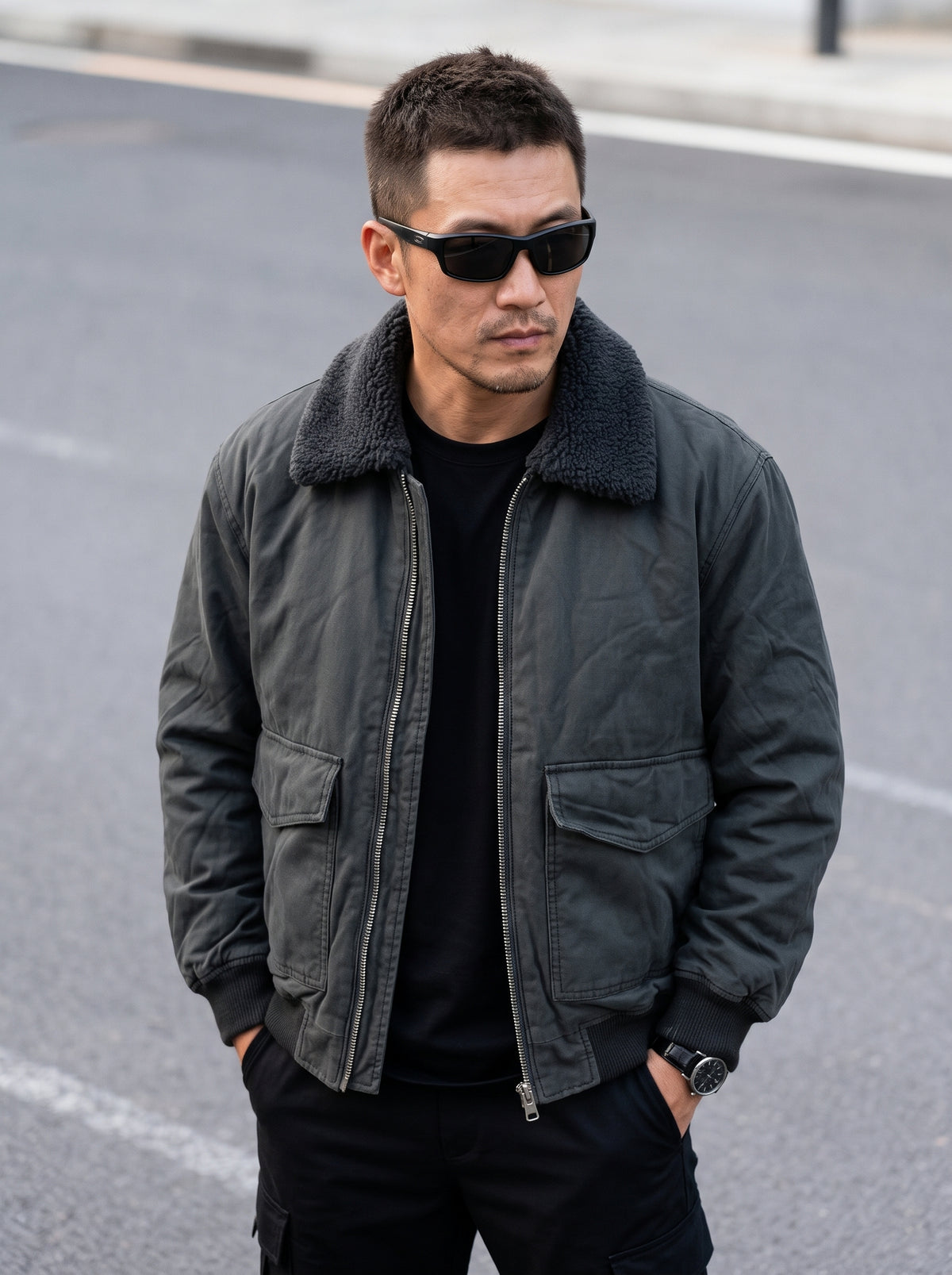 Imported Padded Bomber Jacket