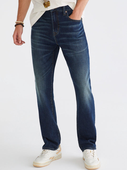 Premium Dark Wash Straight Jeans
