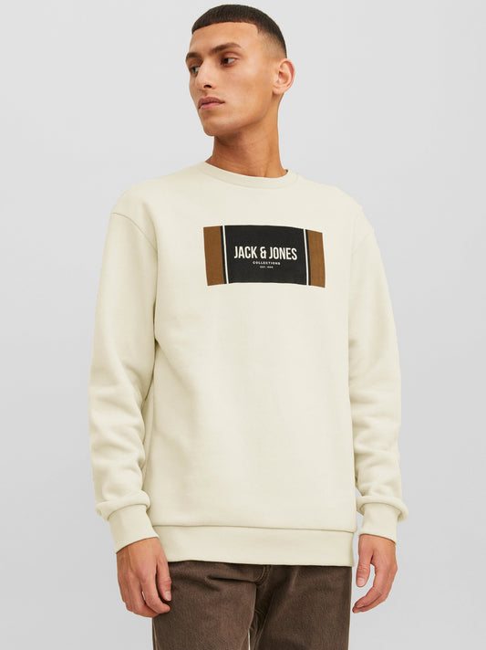 Premium Men Skin Label Logo Print Sweatshirt