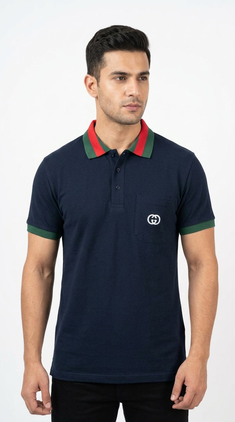 Gucci Interlocking G Pocket Polo Shirt