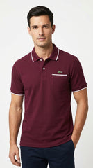 Lacoste Heritage Piped Pocket Polo