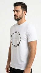 Armani Exchange Circular Typographic Tee