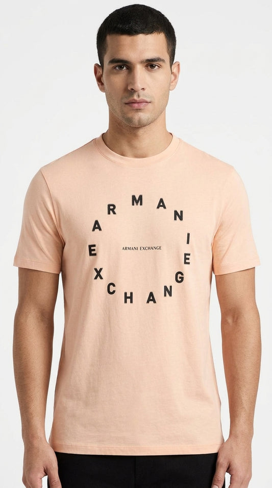 Armani Exchange Circular Typographic Tee