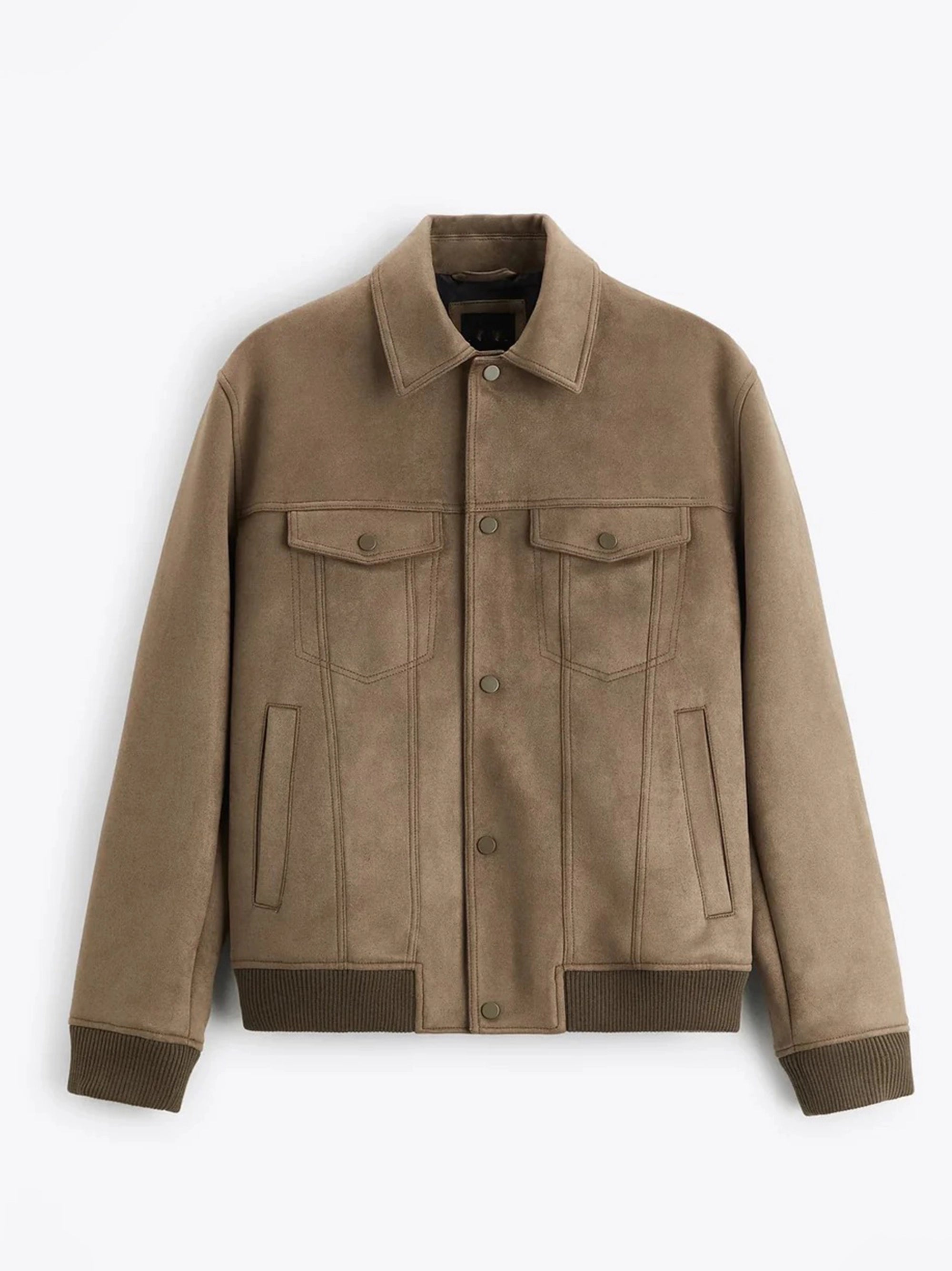 ZR - High Quality Suede Lapel Multiple Pockets Jacket