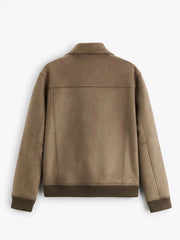 ZR - High Quality Suede Lapel Multiple Pockets Jacket