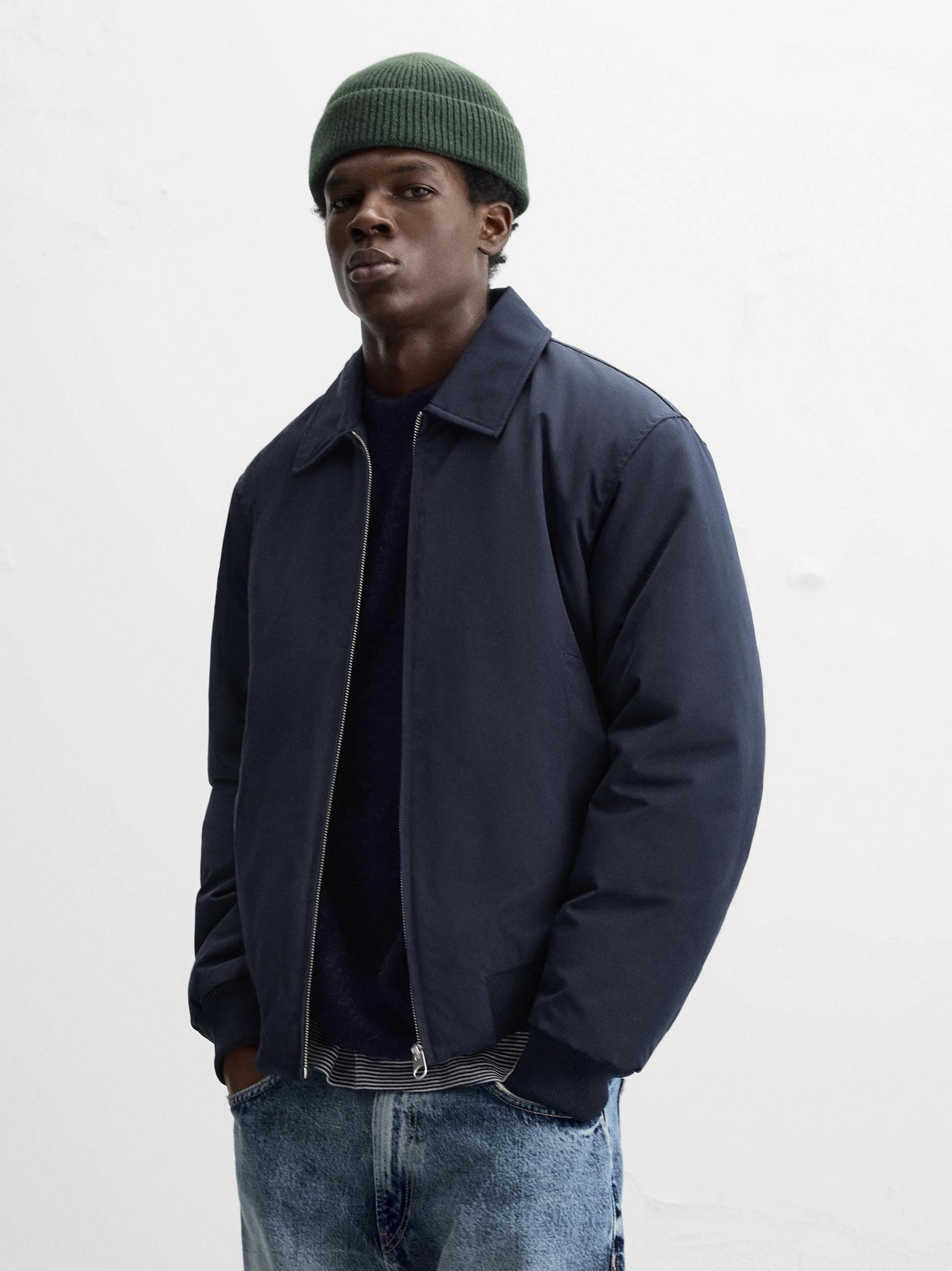 ZR - Padded Bomber Navy Blue Jacket