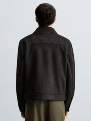 ZR Double Pocket Faux Suede Leather Jacket