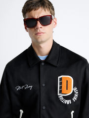 ZR Men Varsity Baseball Black Jacket