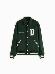 ZR Men Varsity Baseball Green Jacket