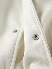 ZR Men Varsity Baseball Off White Jacket