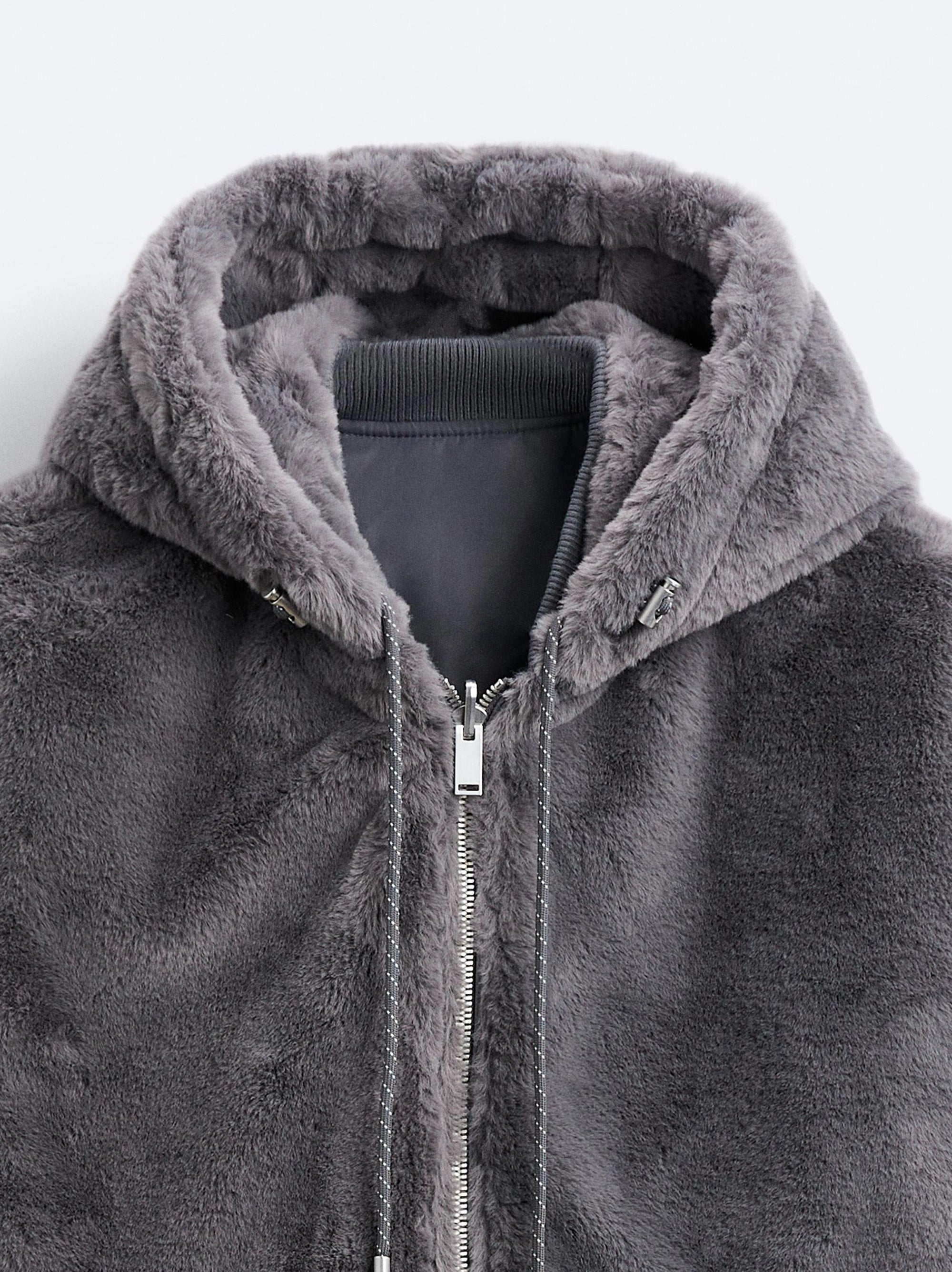 ZR Reversible Gray Bomber Jacket