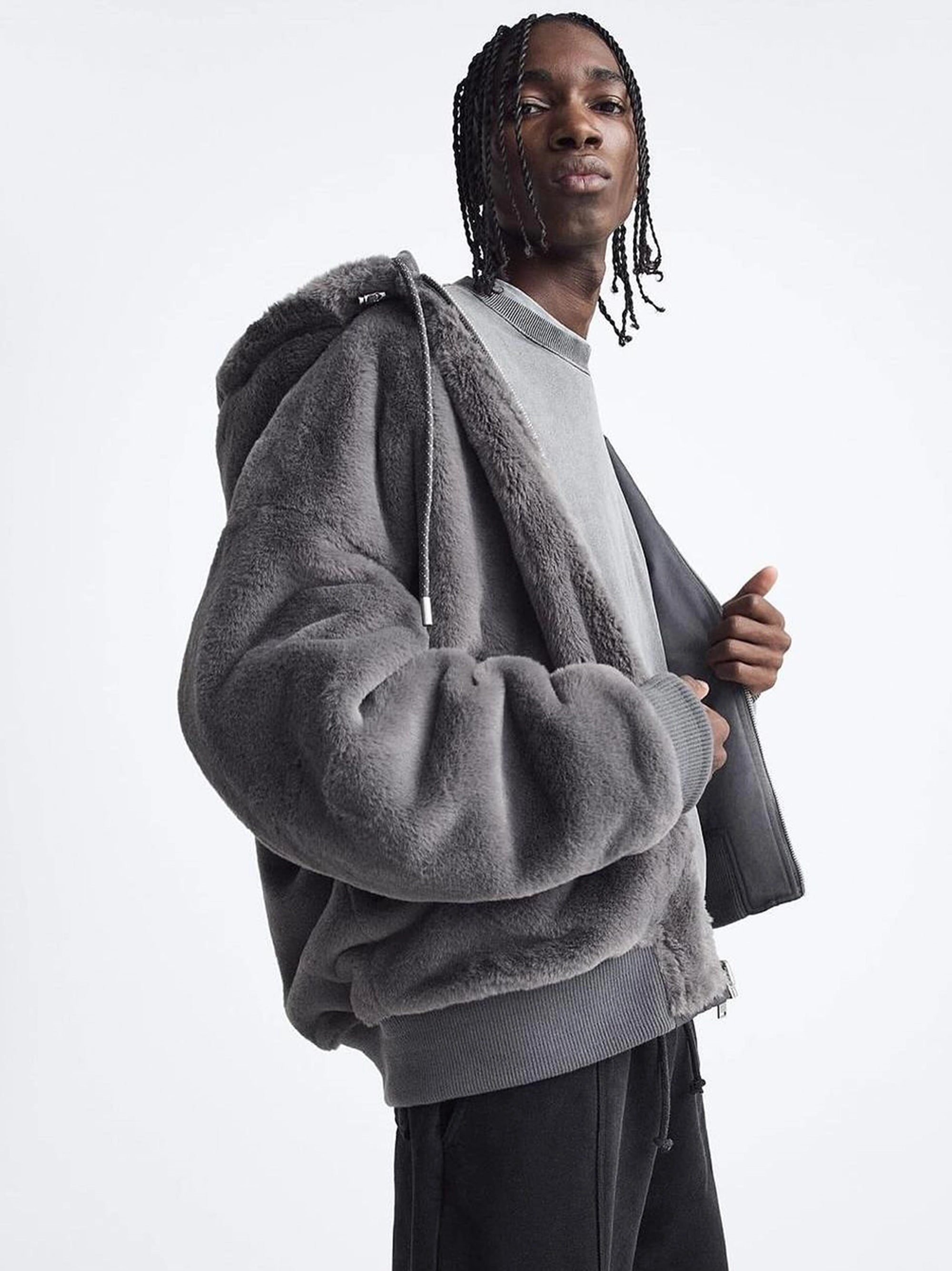 ZR Reversible Gray Bomber Jacket