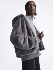 ZR Reversible Gray Bomber Jacket