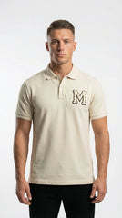 Moncler Men’s Varsity Letter "M" Pique Polo
