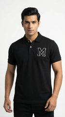 Moncler Men’s Varsity Letter "M" Pique Polo