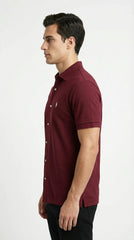Polo Ralph Lauren Men’s Pique Knit Short-Sleeve Button-Down