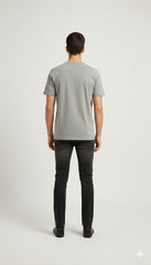 Diesel Signature Core Pure Cotton Tee - Grey