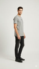 Diesel Signature Core Pure Cotton Tee - Grey