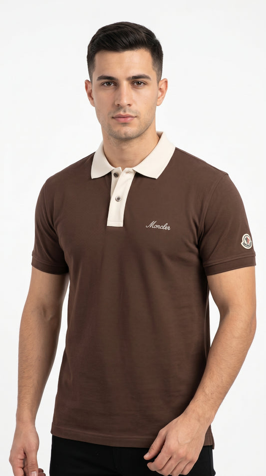 Moncler Style | Men’s Contrast Piqué Polo