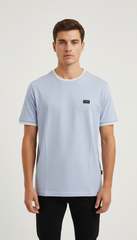 Diesel Lateral Branding Prime Tee – Sky Blue