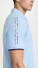 Ralph Lauren Polo Sport: Sky Blue Taped-Sleeve Polo
