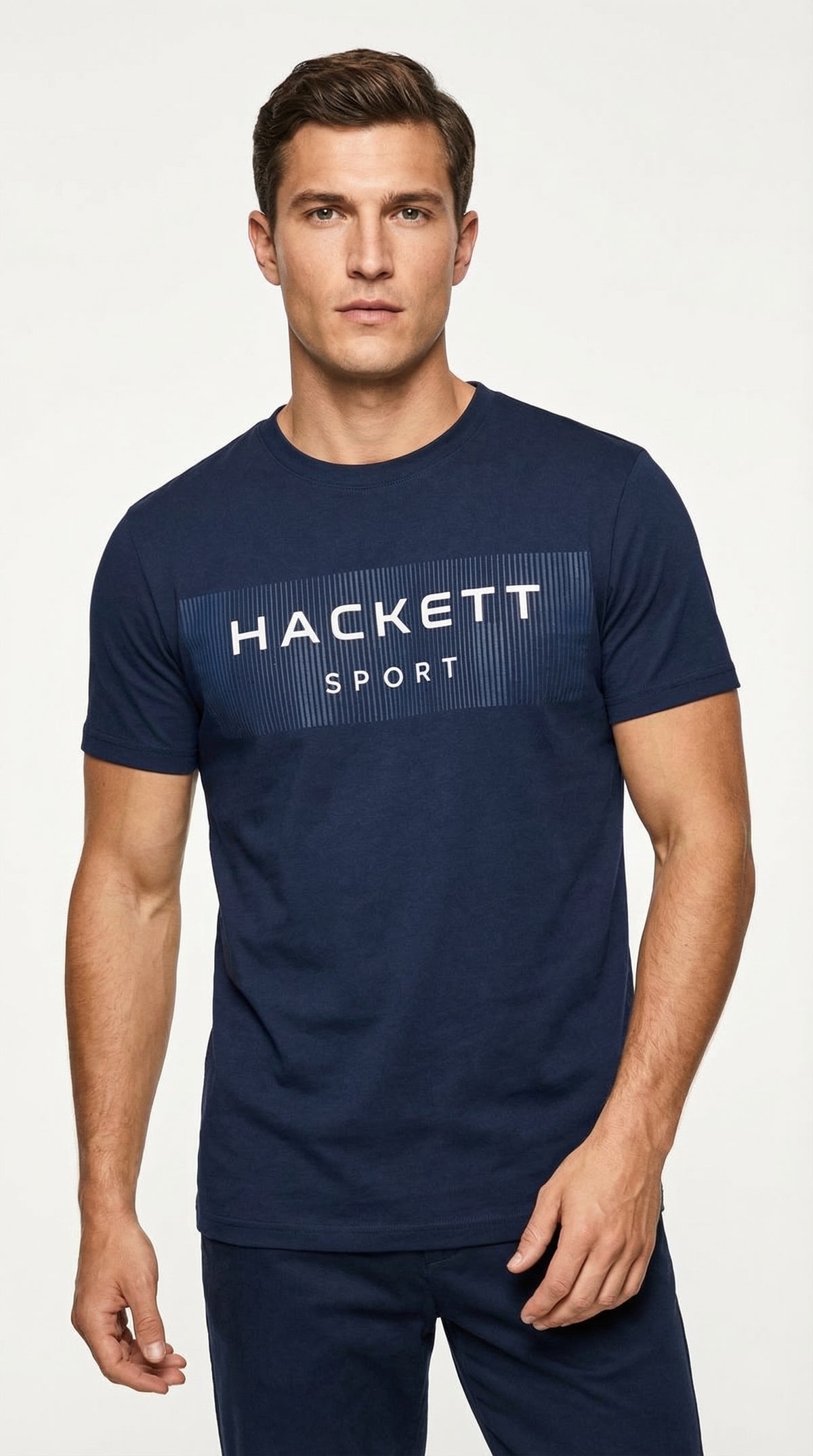 Men’s Sport Logo Graphic T-Shirt – Navy Blue