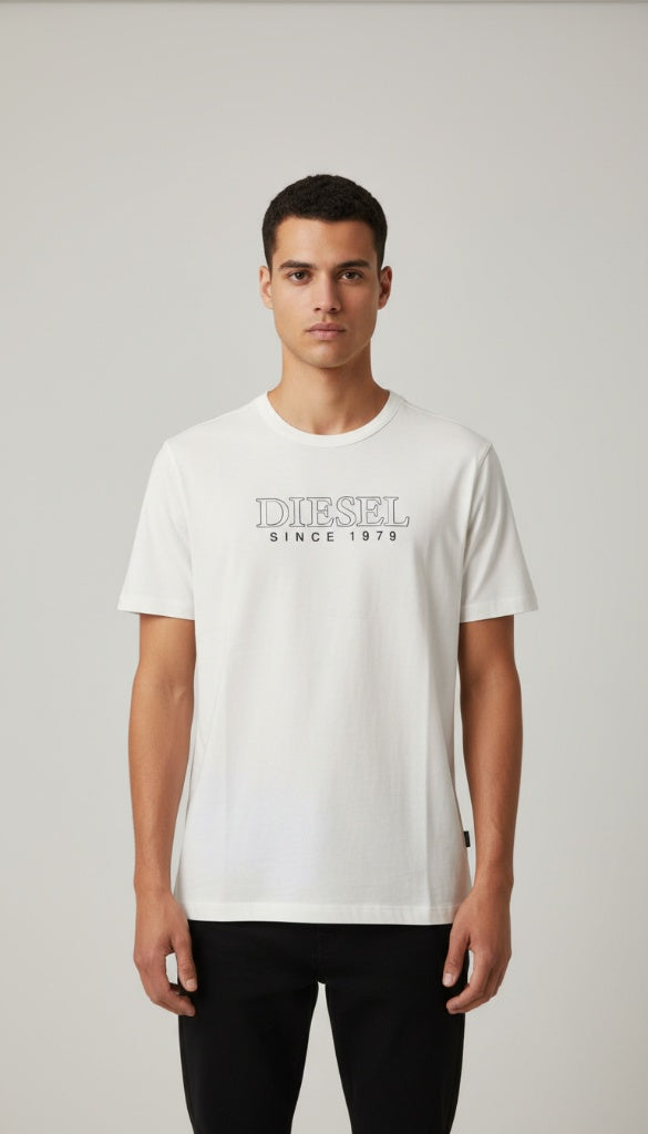 Diesel Premium Pure Cotton T-Shirt - Optic White
