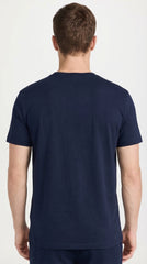 Men’s Essential Script Logo T-Shirt – Navy Blue