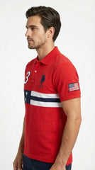 USPA Icon Series: Red American Pride Polo