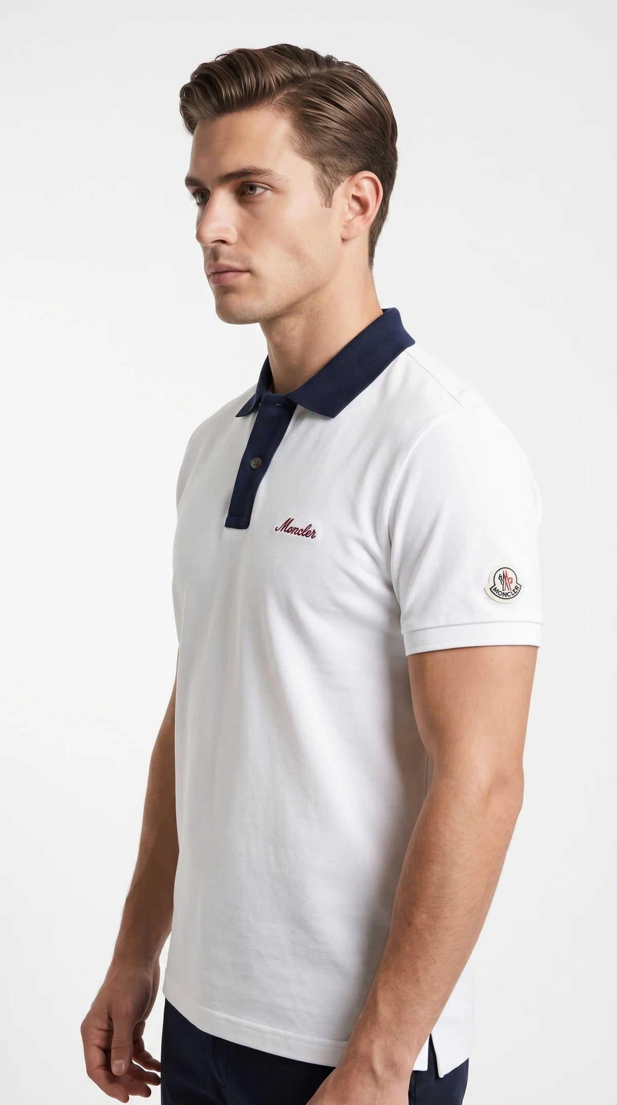 Moncler Style | Men’s Contrast Piqué Polo