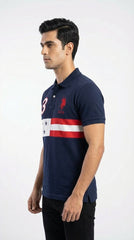 USPA Heritage Flag Edition: Navy Blue Cotton Polo