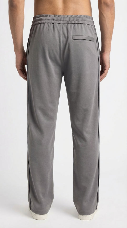 Lacoste Loose Fit Pique Fleece Track Trousers - Heathered Grey
