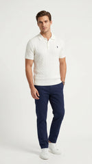 Original Ralph Lauren Cable-Knit Polo - The Pure Prestige