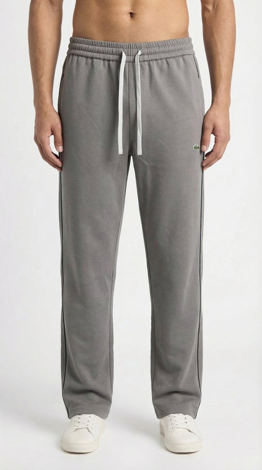 Lacoste Loose Fit Pique Fleece Track Trousers - Heathered Grey