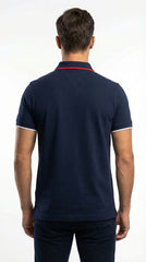 Tommy Hilfiger Signature: Midnight Navy Tipped Collar Polo