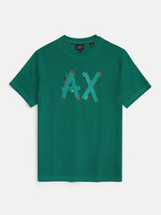 A/X Designer Logo Green T-shirt