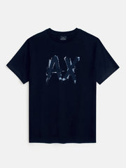 A/X Designer Logo Navy Blue T-shirt