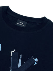 A/X Designer Logo Navy Blue T-shirt