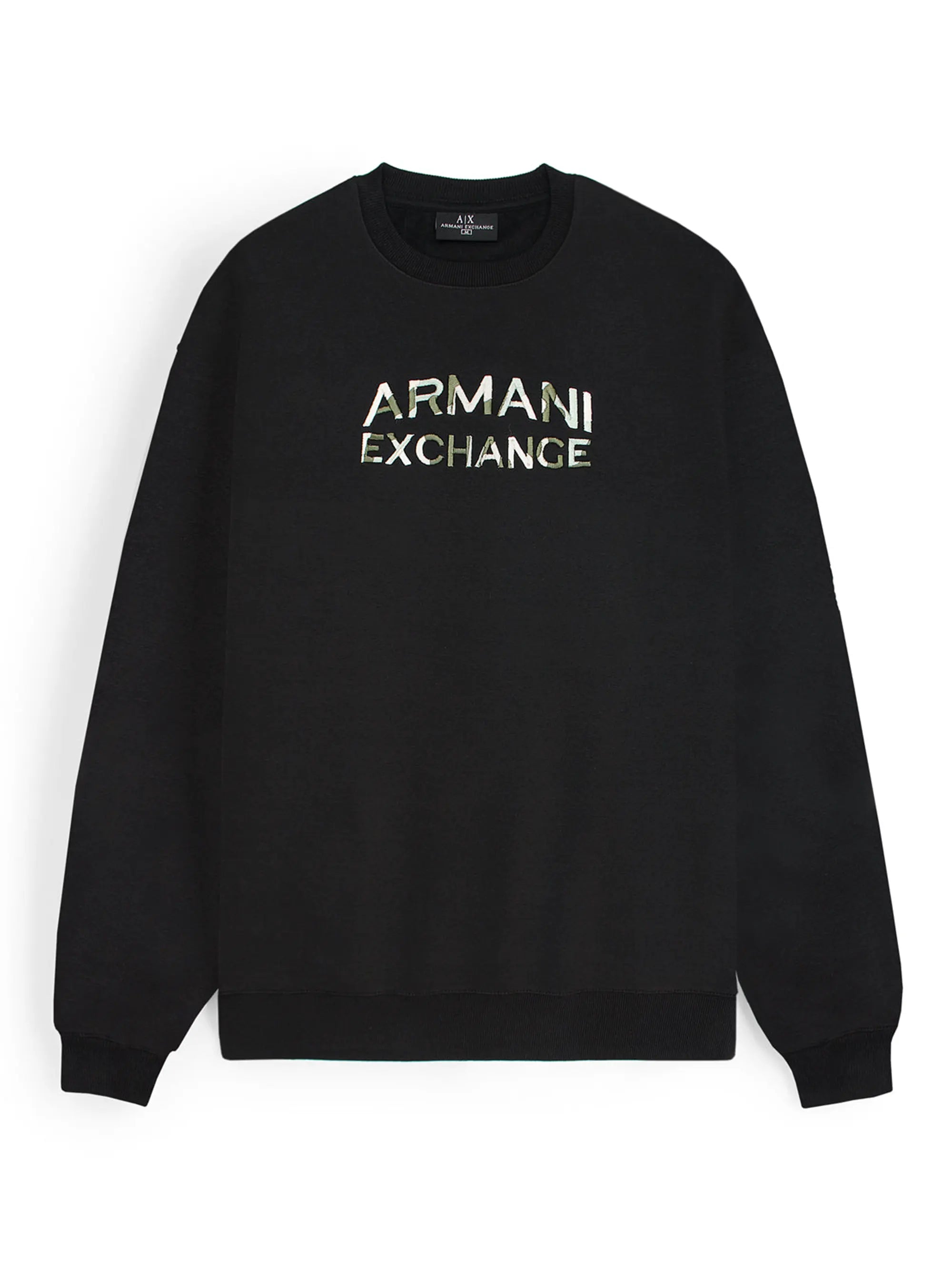 Mens Embroidery chest Logo Black Sweatshirt