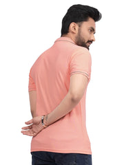 A|X Men Premium Quality stylish Peach Polo Shirt